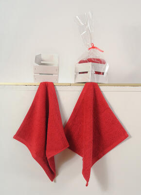 set LAVETTE+CASSETTA LEGNO NATALE ACN9245C Ingrosso Tessile Casa Tellini S.r.l.